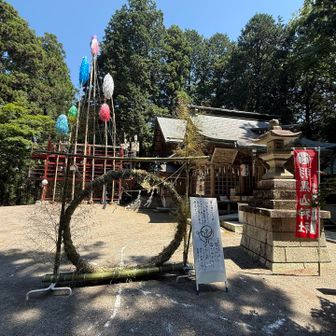 茅の輪くぐりーやってみよう！