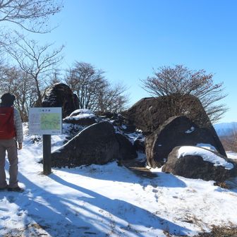 象の鼻展望台に到着、YAMAPでは「展望ポイント」となってるランドマークです
右の大きな岩が象さん🐘に見えるのが由来だそうです
