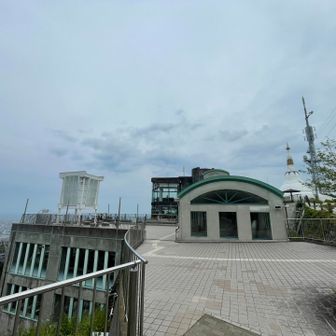 ロープウェイ乗り場到着