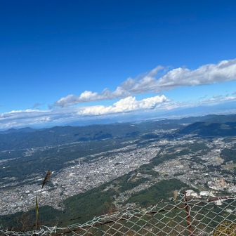 秩父の街が一望できる〜