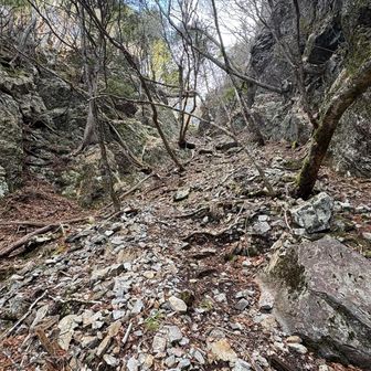 赤岩峠を通過し、赤岩岳へ。