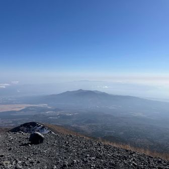 振り返って伊豆半島方面