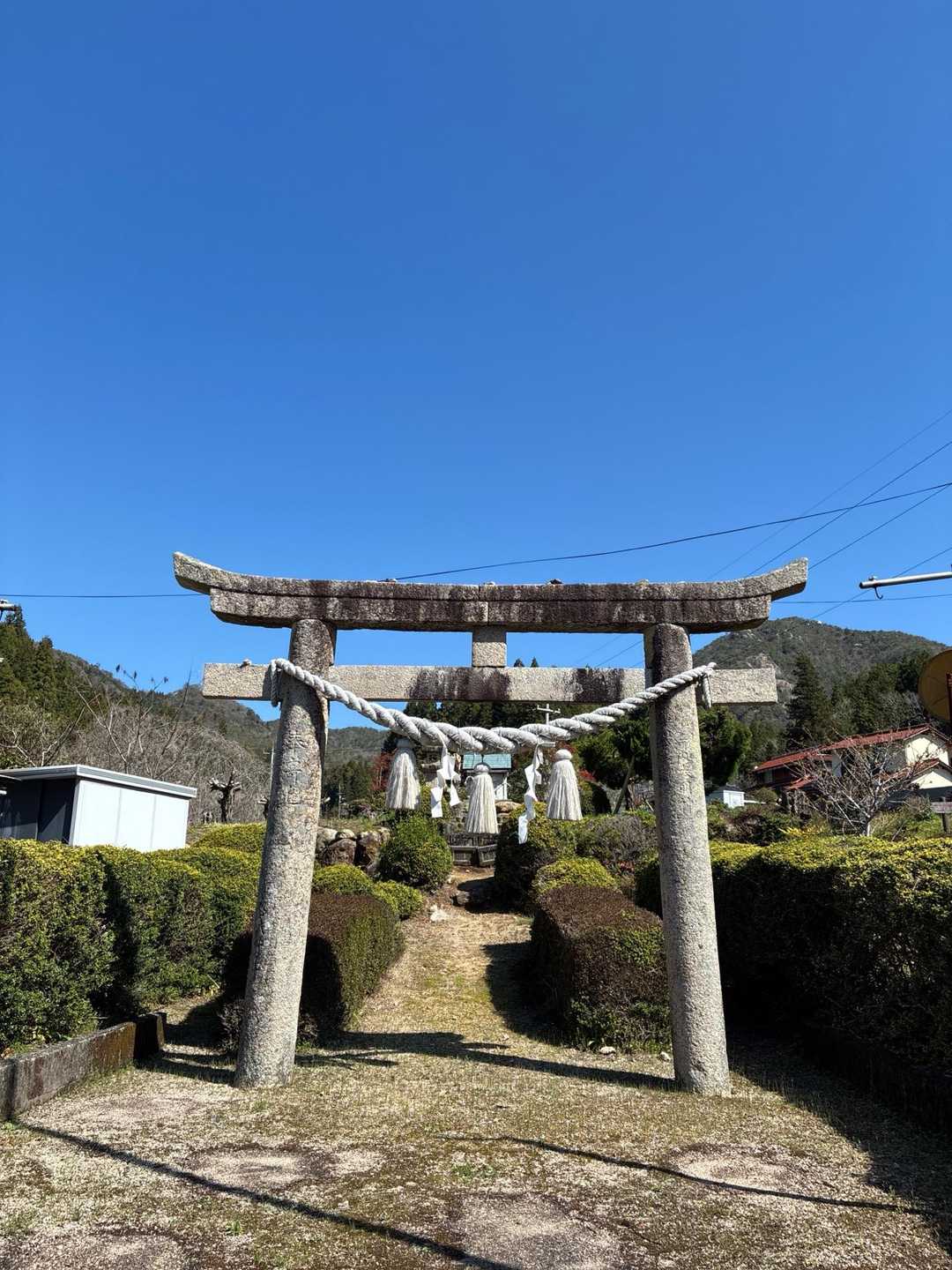 河内大明神にて安全登山を祈願して「ぽんぽん」🙏