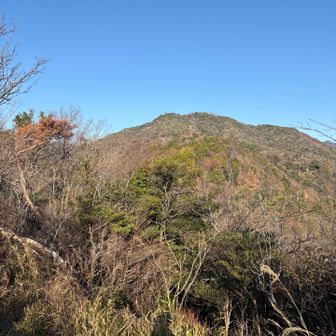 城山越えて、ようやく荒地山が見えてきました
