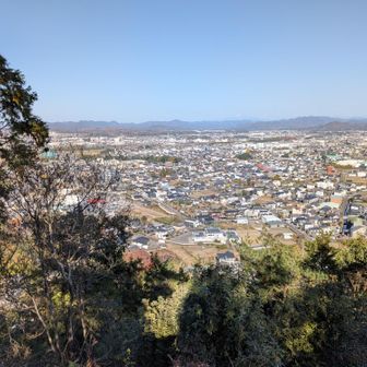 北東。可児市土田方向。御嶽山（中最奥）
