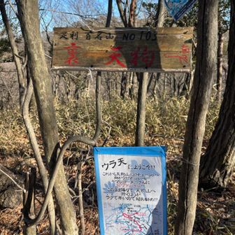 次のピーク、裏天狗👺到着✨
この後、激降り！😅、、、して、天狗山登るのが最短らしい。