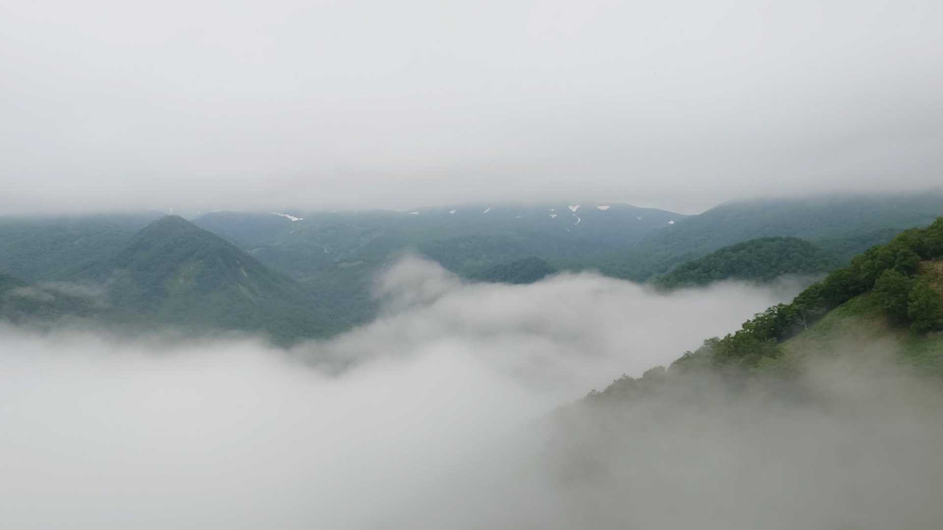 熊見台に戻ってきました。
雲海に☁…