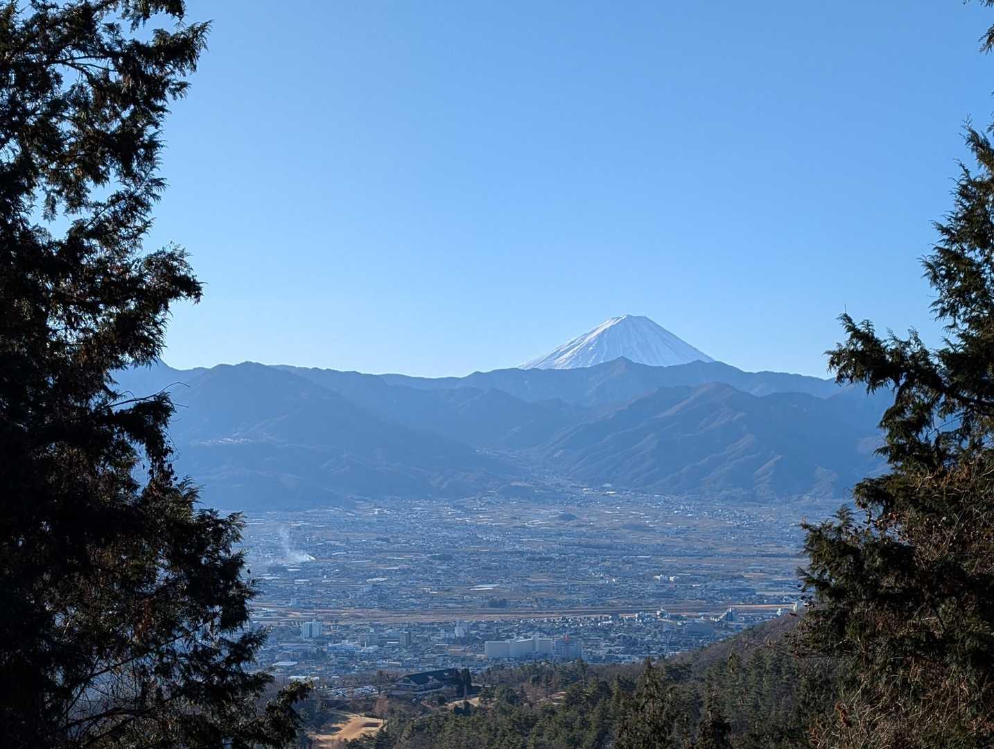 振り返ると富士山🗻