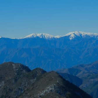 塩見岳見える🏔️