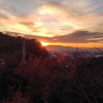 夕暮れの太子山からの景色👍