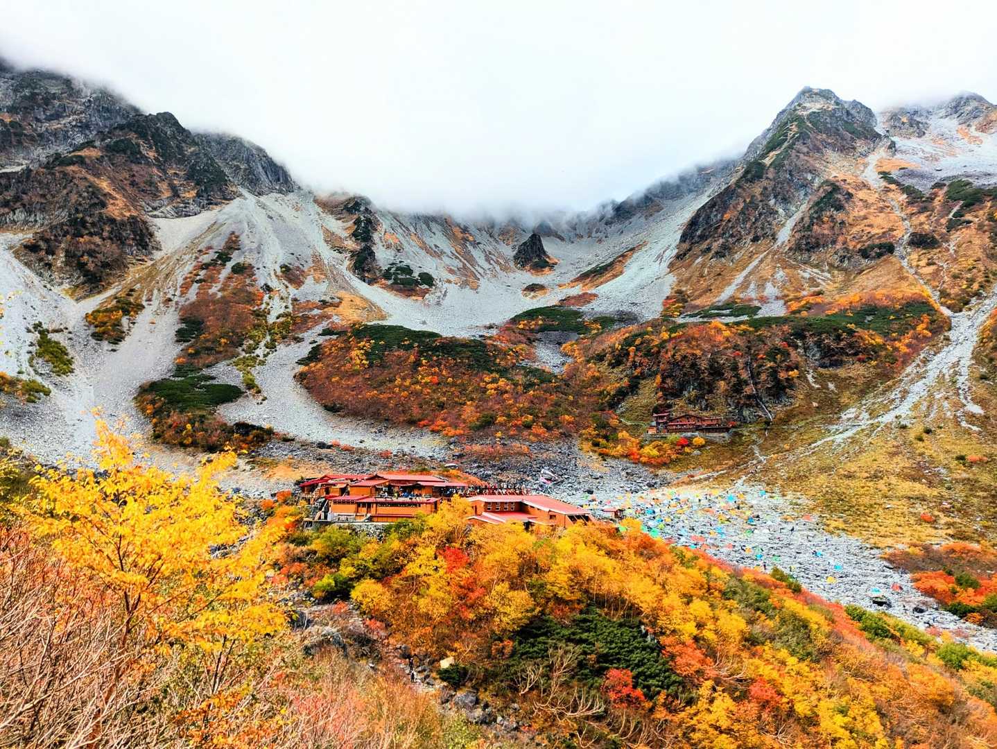 涸沢カール 往復コースの写真