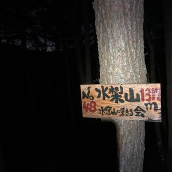 水梨山　真っ暗⚫️