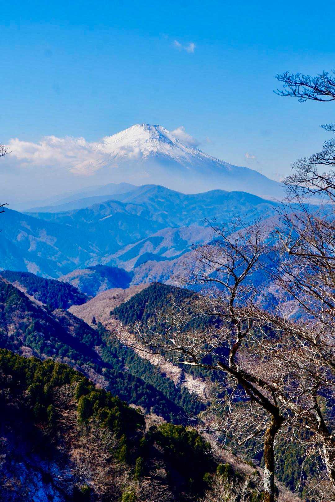 谷の向こうに富士山🗻💕