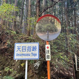 あまめざす峠ですか
カーブミラーあったのでkontomoさんのマネ