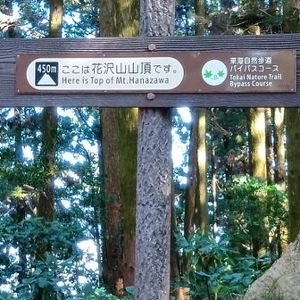 花沢山山頂標識