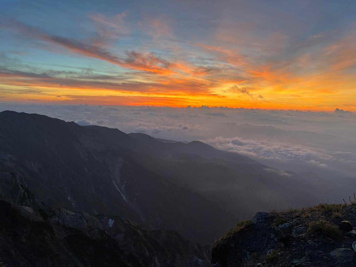 丸山-杓子岳-白馬鑓ヶ岳-猿倉登山口 縦走コースの写真
