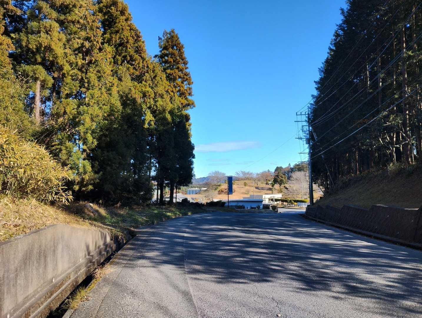 ここから駐車場までは一般道路を歩きます😊
