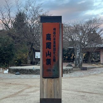 高尾山着いたよぉ〜599m