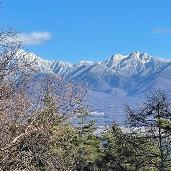 八ヶ岳も木の間から🙌