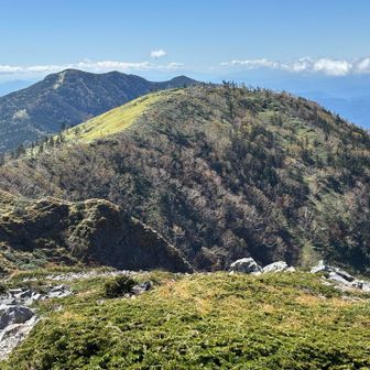 白檜岳と錫ヶ岳にお別れです