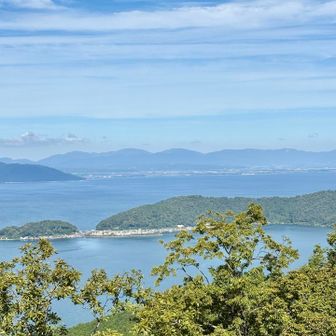 さっき登った沖島