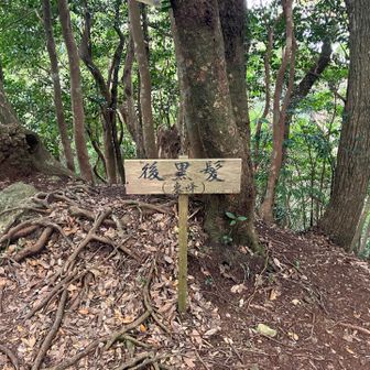 後黒髪東峰。頂上感はありましたが眺望無し。