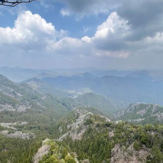 気温高くて天気良いけど霞んでる。
水分500mlは少なかった。
