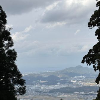 景色も楽しめました。
あれは立花山。

