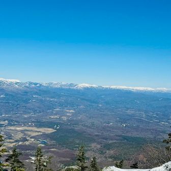 志賀高原、谷川連峰、越後三山方面