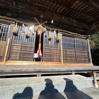 平群天神社にお詣りしてから山登りスタート！