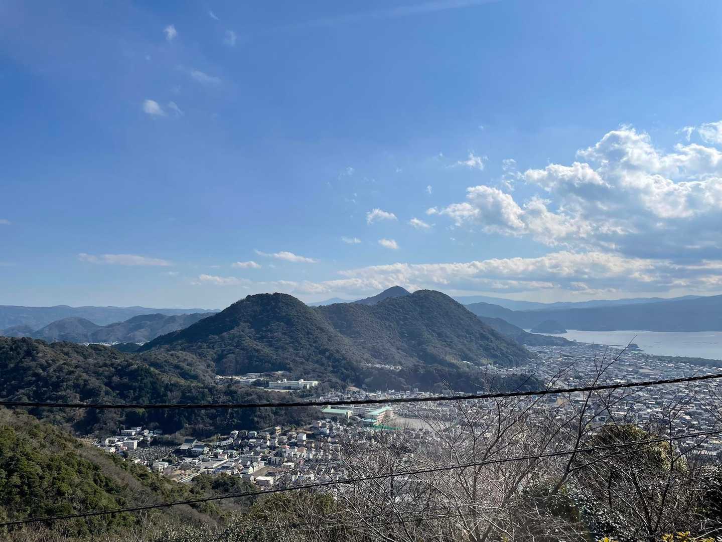 今日歩いてきた山々