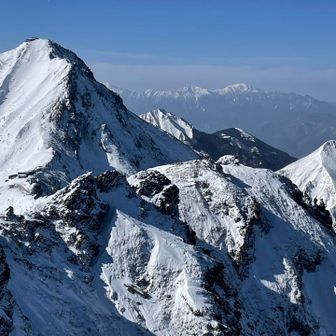 バックに南アルプス😎