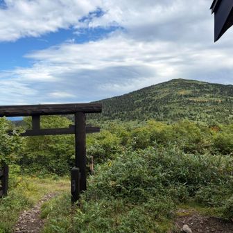 ⛩️と森吉山
こっちからも素敵でした