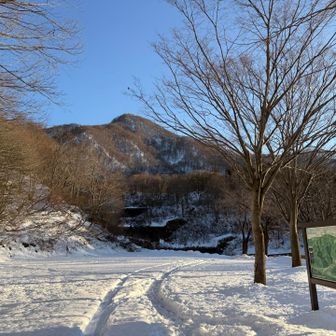 なんとか駐車場まで下山。先週に続き巻機山頑張りました。米子沢が滑れるようになったらトライしたいなぁ…