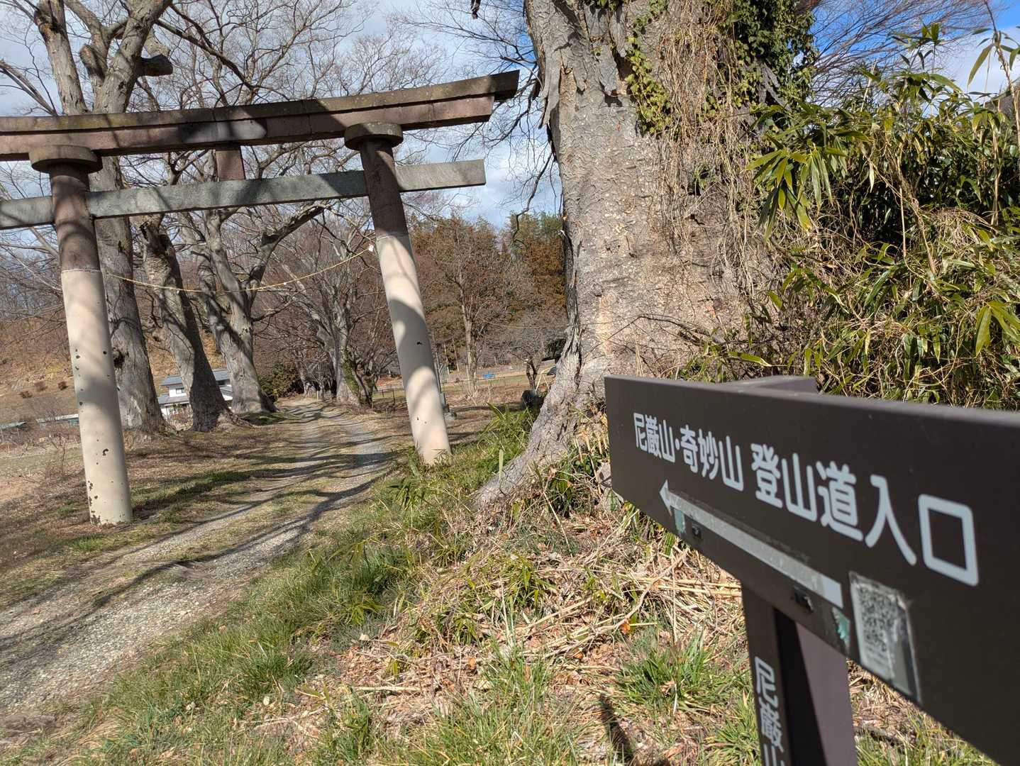 池田の宮登山口-尼巌山 往復コースの写真