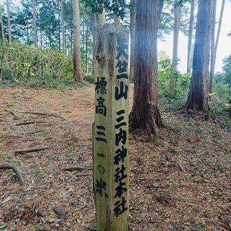 こっちにも山名板。
