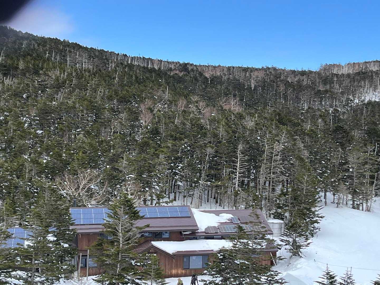 黒百合小屋見下ろすルートで下山