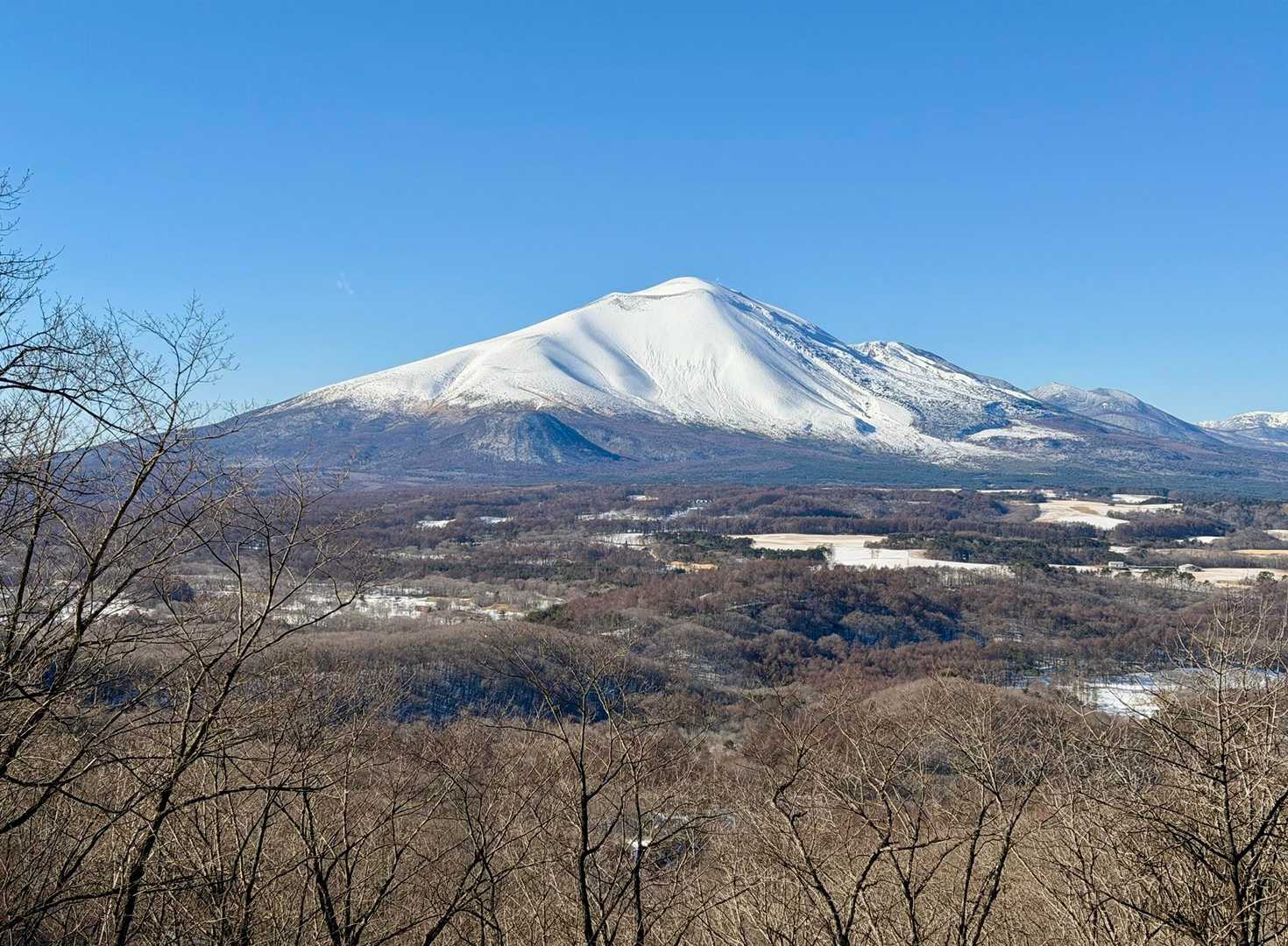 二度上峠から浅間山が良く見えます