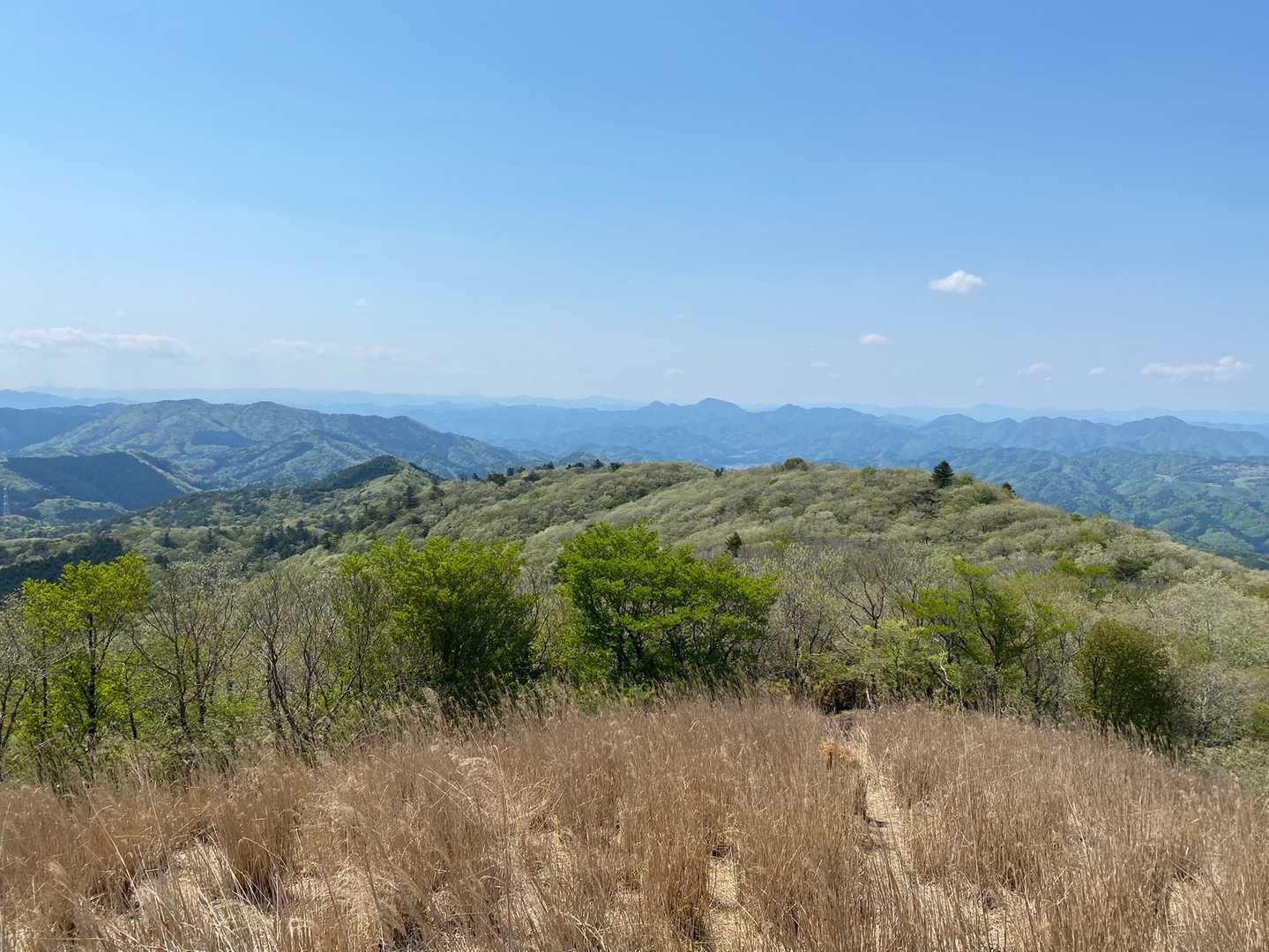 あの山々を登ってきました
ハイキングのつもりが、しっかり登山でした😂