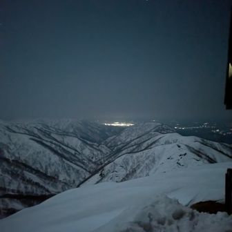 就寝前、新庄市の夜景🌃