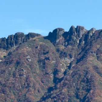 ハッキリとは言い難いが八ツ峰に人が写っているのが確認出来る