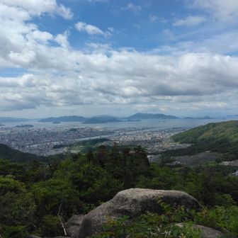 城跡の展望場から