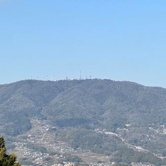 展望台からの生駒山