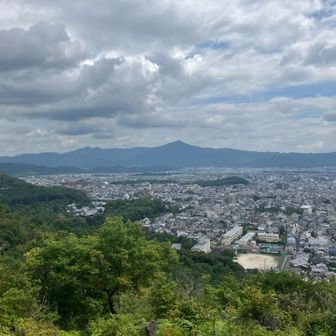 衣笠山⛰️山頂から