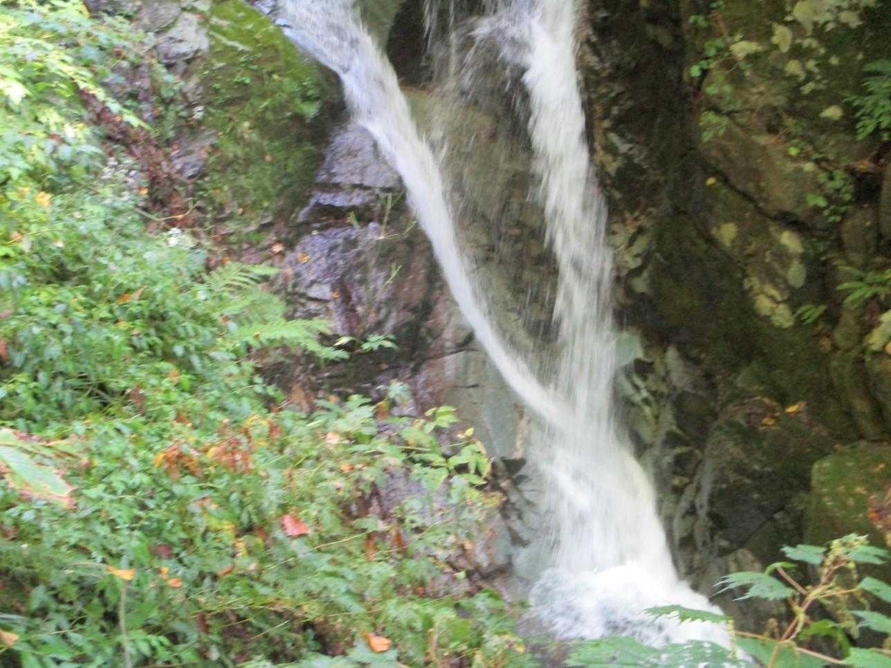 不動滝のすぐ上の滝。立派でした。