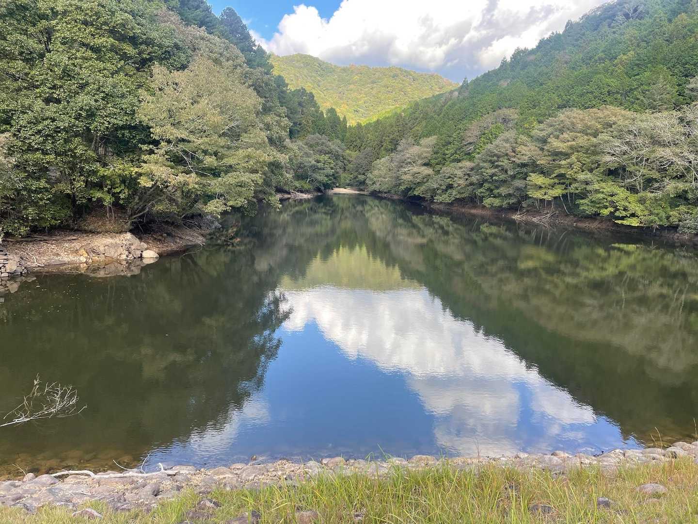 通法寺池
リフレクション綺麗