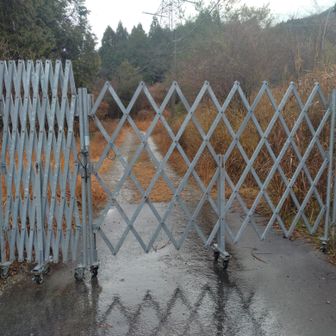 タグゾウラジオでお馴染み？の獣柵。
左側の扉の開け閉めがムズい。。
ココから160KのコースIN！