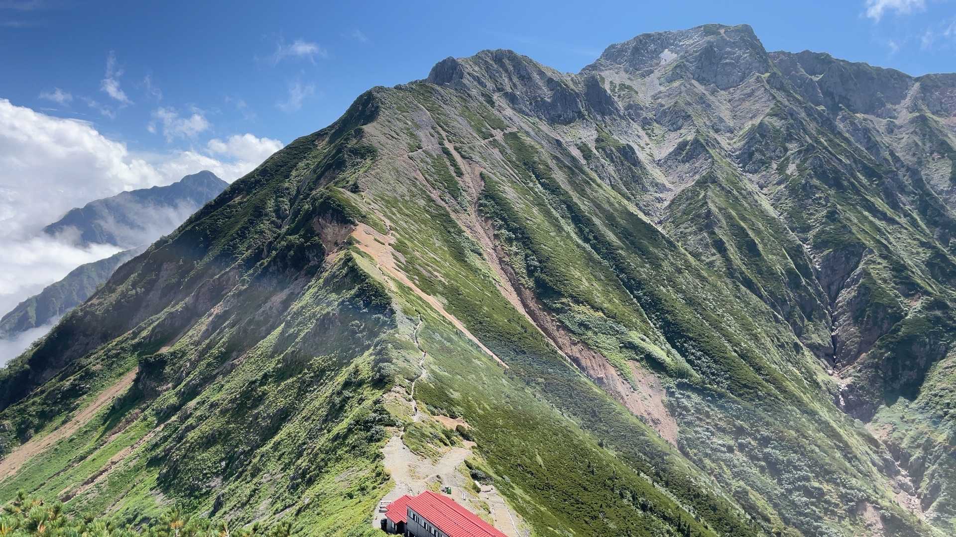 五竜岳の裏側。