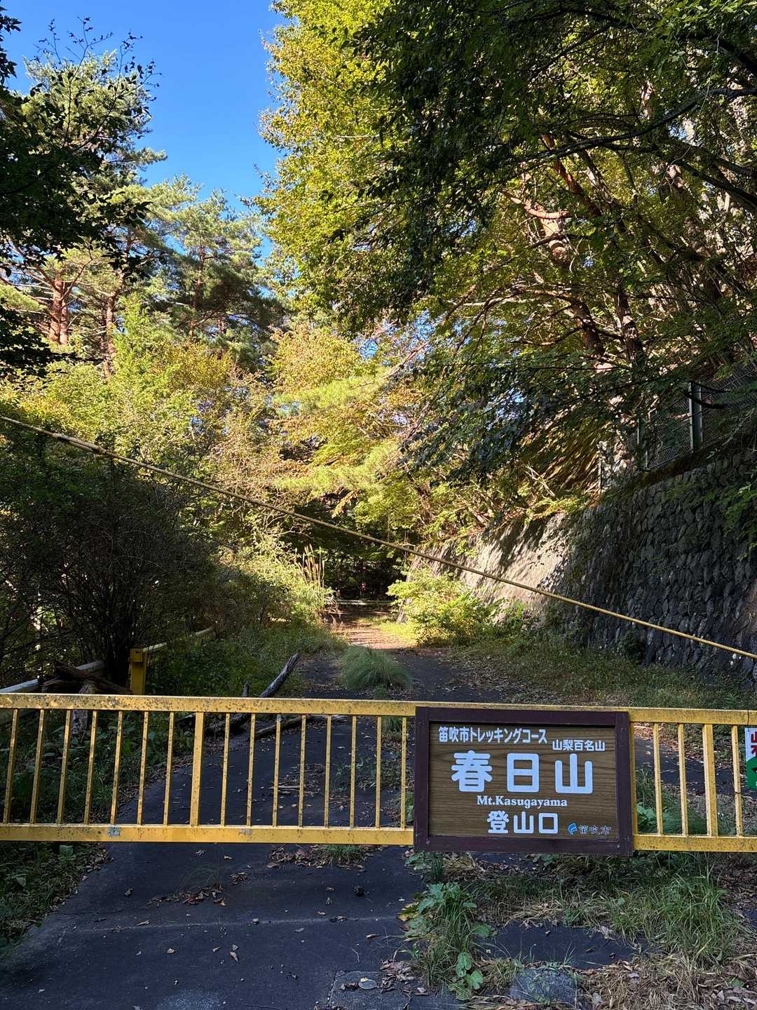 トンネル脇に登山口あります❗️