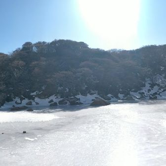 御池は完全に凍結